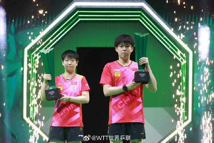 巴黎奥运参赛确认后，莎头组合王楚钦／孙颖莎