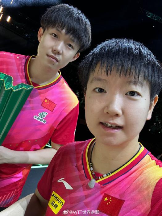 巴黎奥运参赛确认后，莎头组合王楚钦／孙颖莎